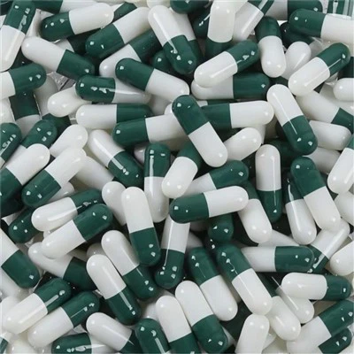 Cápsulas vermelhas e brancas